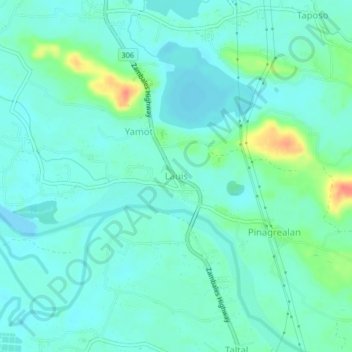 Lauis topographic map, elevation, terrain