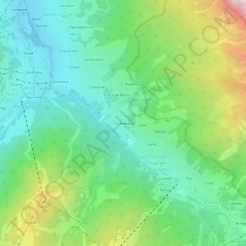 Costadedoi topographic map, elevation, terrain