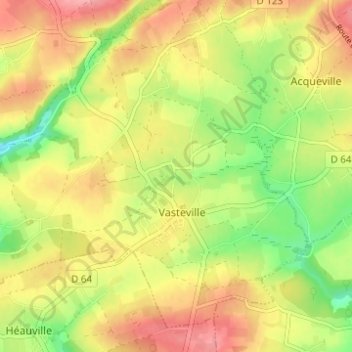Hameau Jourdan topographic map, elevation, terrain