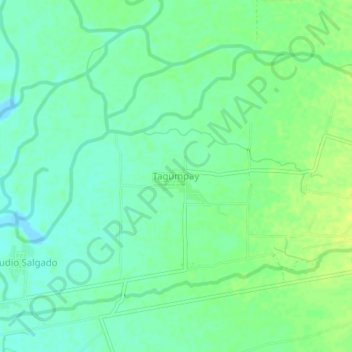 Tagumpay topographic map, elevation, terrain