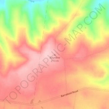 Surf Coast Shire topographic map, elevation, terrain