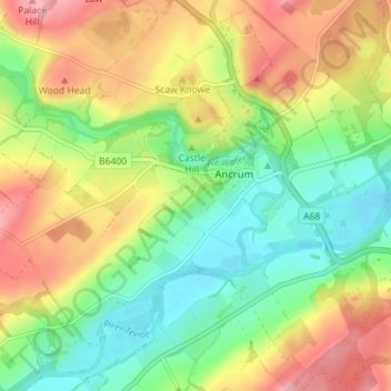 Furlongs topographic map, elevation, terrain