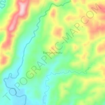 Bambalamotu topographic map, elevation, terrain