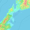 Fraser Island topographic map, elevation, terrain