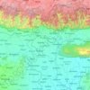 Rangpur Division topographic map, elevation, terrain
