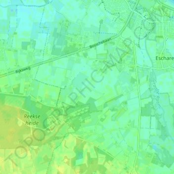 Driehuis topographic map, elevation, terrain