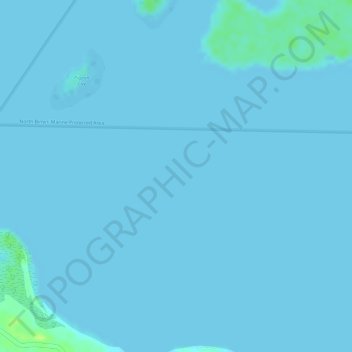 Bimini topographic map, elevation, terrain
