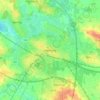 Herning topographic map, elevation, terrain