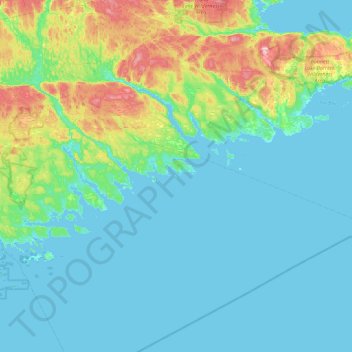 Bickerton Island topographic map, elevation, terrain