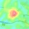 Red Hill topographic map, elevation, terrain