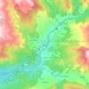 Choman topographic map, elevation, terrain