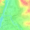 East Nile topographic map, elevation, terrain