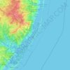 Long Beach Island topographic map, elevation, terrain
