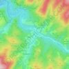 Sękowiec topographic map, elevation, terrain