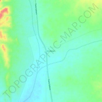 In Eker topographic map, elevation, terrain