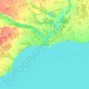Port Dover topographic map, elevation, terrain