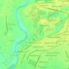 Isla topographic map, elevation, terrain