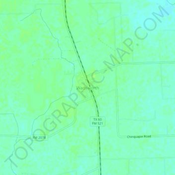 Wadsworth topographic map, elevation, terrain