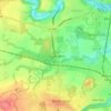 Choppington topographic map, elevation, terrain