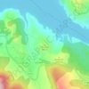 Chauvet topographic map, elevation, terrain