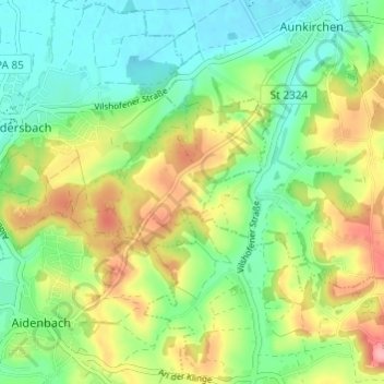 Stocköd topographic map, elevation, terrain