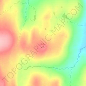 Muckle Hill topographic map, elevation, terrain