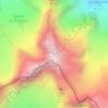 Piz Bernina topographic map, elevation, terrain