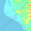 Bangbang topographic map, elevation, terrain