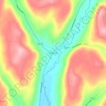 Georgetown topographic map, elevation, terrain