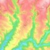 Albagnac topographic map, elevation, terrain