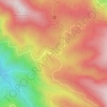 Telephone Box Junction topographic map, elevation, terrain