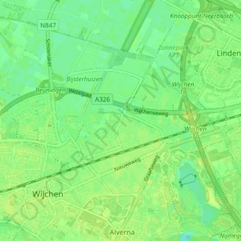 Woezikrot topographic map, elevation, terrain
