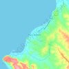 Porto Amboim topographic map, elevation, terrain