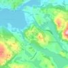 Skurve topographic map, elevation, terrain