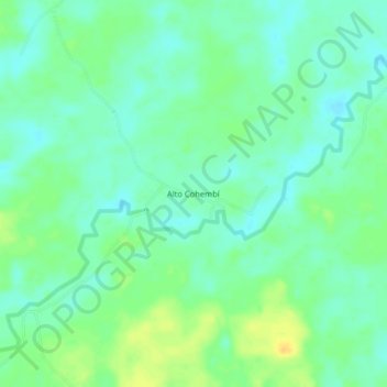 Alto Cohembí topographic map, elevation, terrain