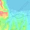 Gazi topographic map, elevation, terrain