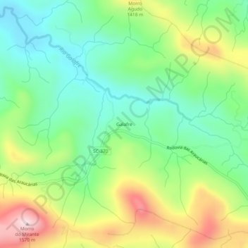Galafre topographic map, elevation, terrain