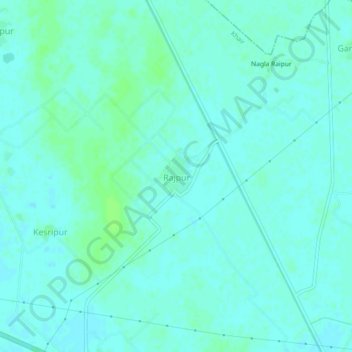 Rajpur topographic map, elevation, terrain