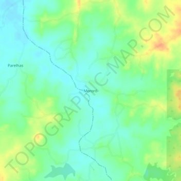 Condado topographic map, elevation, terrain