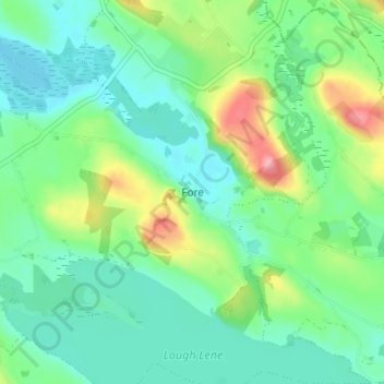 Fore topographic map, elevation, terrain