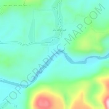 Governor's Rapid topographic map, elevation, terrain