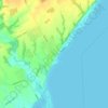 Port Rowan topographic map, elevation, terrain