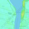 Rosignol topographic map, elevation, terrain