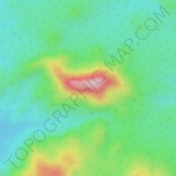 Blue Mountain topographic map, elevation, terrain
