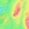Rough Tor topographic map, elevation, terrain