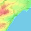 East Wemyss topographic map, elevation, terrain