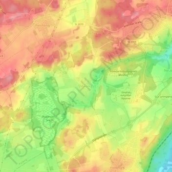 Maising topographic map, elevation, terrain