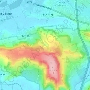 Upper Canada topographic map, elevation, terrain