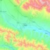 Menyuan topographic map, elevation, terrain