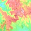 Jawhar topographic map, elevation, terrain